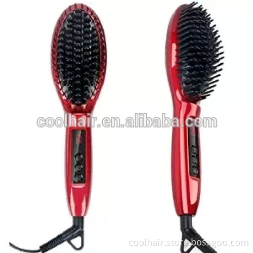 Ceramic Plate Type and CE ROHS Certification Hair brush straightner